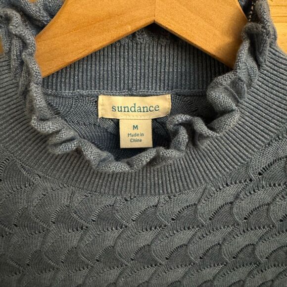 Sundance Size Medium Frances Ruffle Turtleneck Sweater - Picture 8 of 9